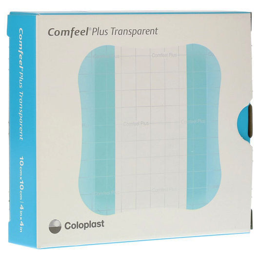 Thin Hydrocolloid Dressing Comfeel Plus Transparent Thin 4 X 4 Inch Square,  Packaging Type- Each