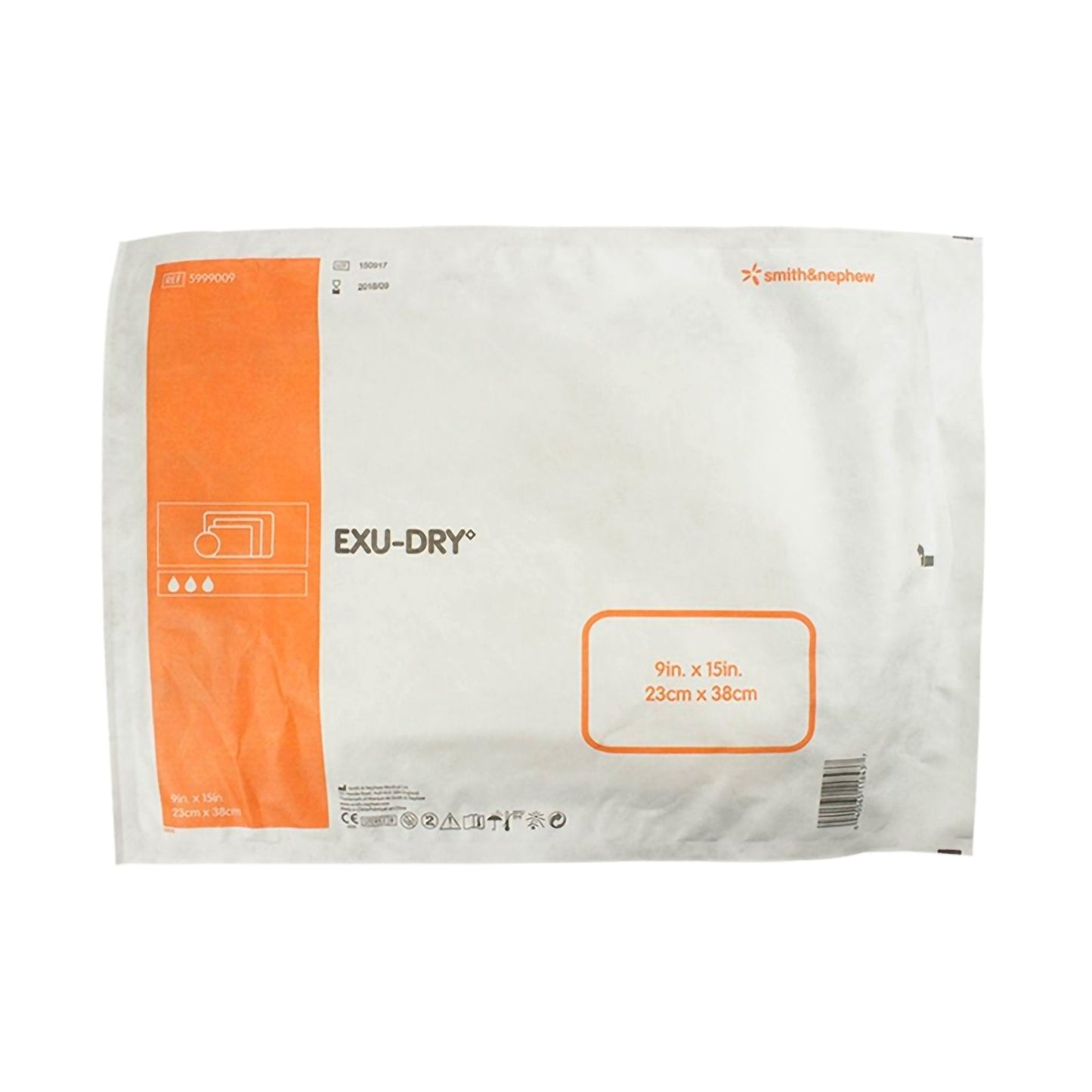 Super Absorbent Dressing EXU-DRY Anti-Shear 9 X 15 Inch Rectangle,  Packaging Type- Each