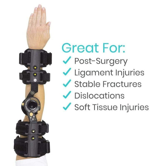 ROM Elbow Brace - Left - hinged-elbow-brace