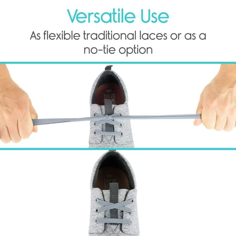 Elastic Shoe Laces - White - no-tie-shoelaces