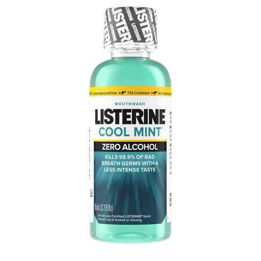 Mouthwash Listerine Zero 3.2 oz. Clean Mint Flavor, Packaging Type- Case
