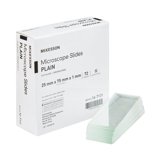 Microscope Slide McKesson 1 X 3 Inch X 1 mm Plain, Packaging Type- Box