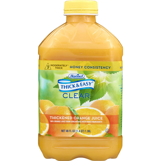 Thickened Beverage Thick & Easy 46 oz. Bottle Orange Flavor Liquid IDDSI Level 3 Moderately Thick/Liquidized, Packaging Type- Each