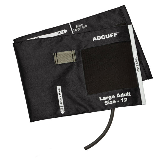 Reusable Blood Pressure Cuff Adcuff 34 to 50 cm Arm Nylon Cuff Large Adult Cuff