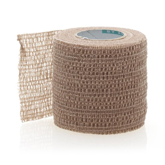Cohesive Bandage Co-Flex·Med 2 Inch X 5 Yard Self-Adherent Closure Tan NonSterile 16 lbs. Tensile Strength,  Packaging Type- Each