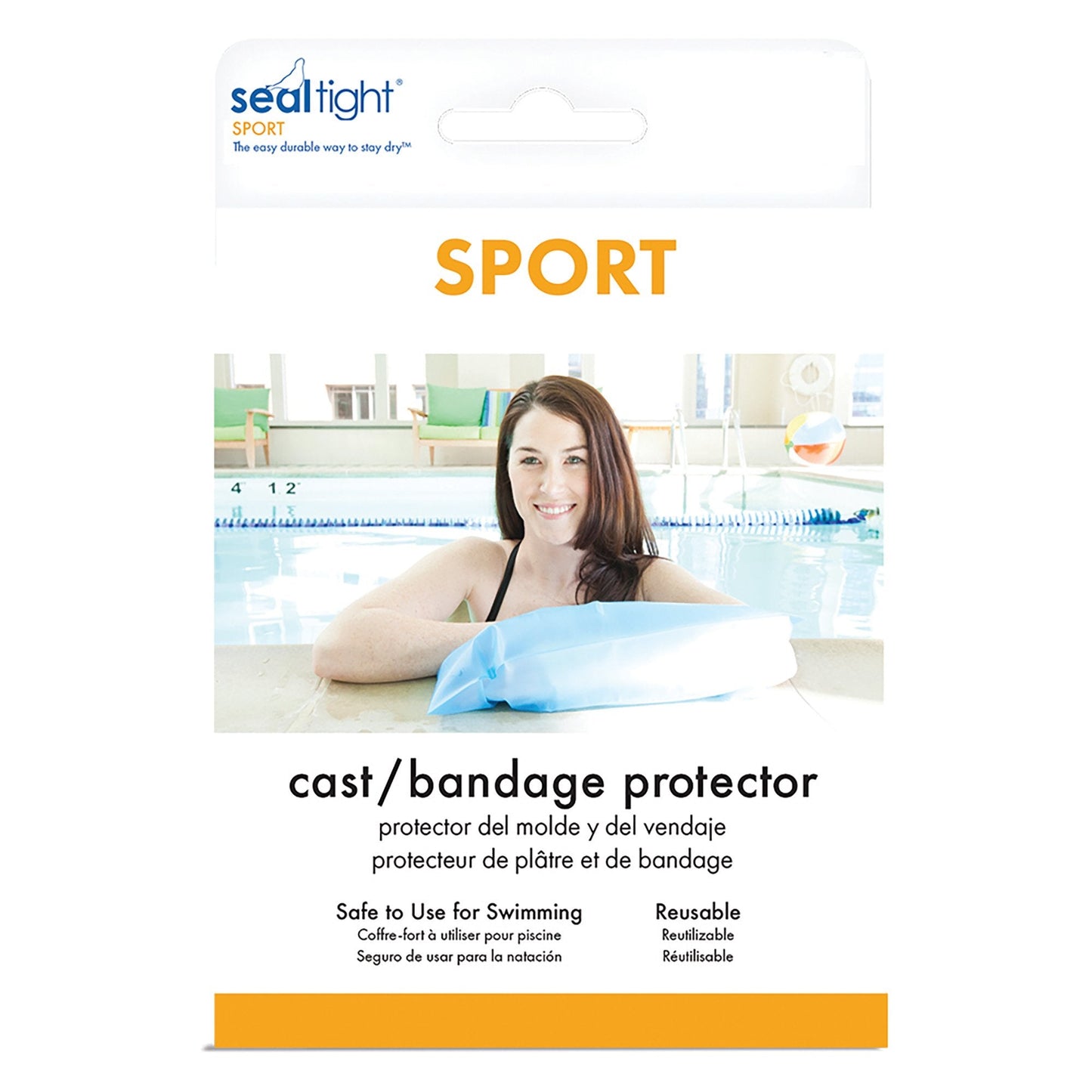 Arm Cast Cover SEAL-TIGHT Sport Long Thermoplastic Elastomer 33 Inch Arm Length, Packaging Type- Each
