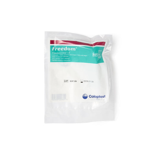 Male External Catheter Freedom Clear LS Self-Adhesive Seal Silicone Medium,  Packaging Type- Each