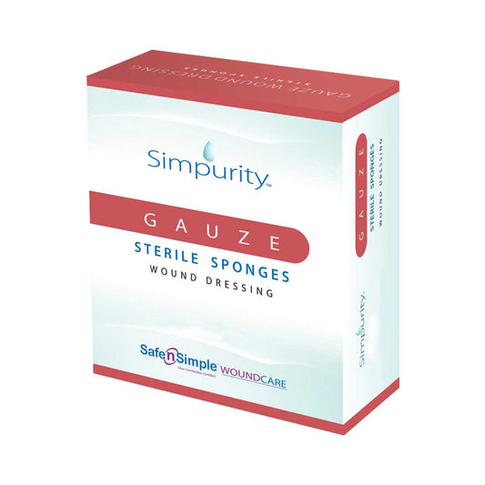 Island Dressing Simpurity Bordered Gauze 6 X 6-3/4 Inch Rectangle Sterile, Packaging Type- Box