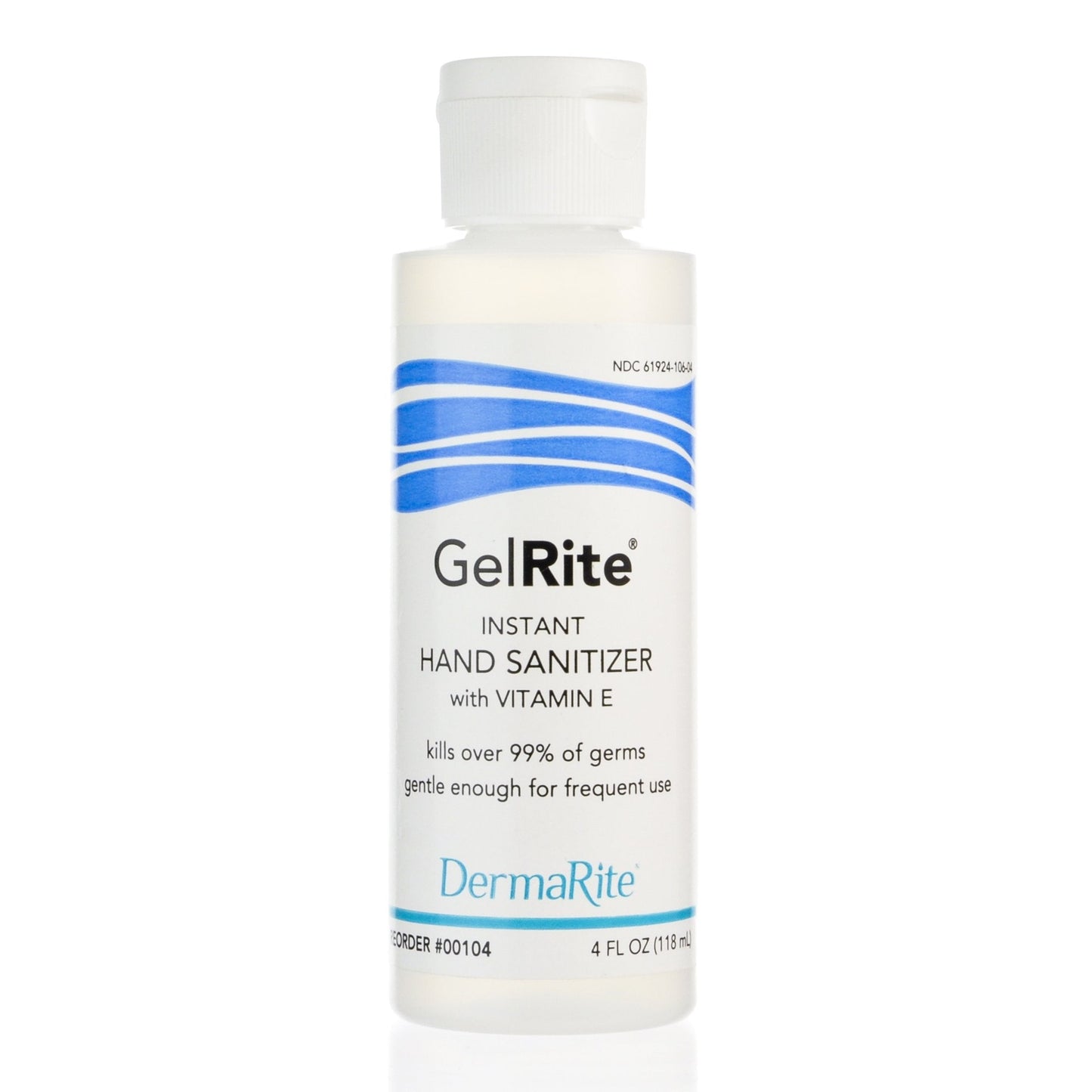 Hand Sanitizer GelRite 4 oz. Ethyl Alcohol Gel Bottle,  Packaging Type- Case