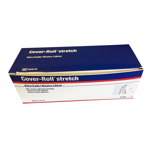 Dressing Retention Tape with Liner Cover-Roll Stretch White 6 Inch X 2 Yard Nonwoven Polyester NonSterile, Packaging Type- Each