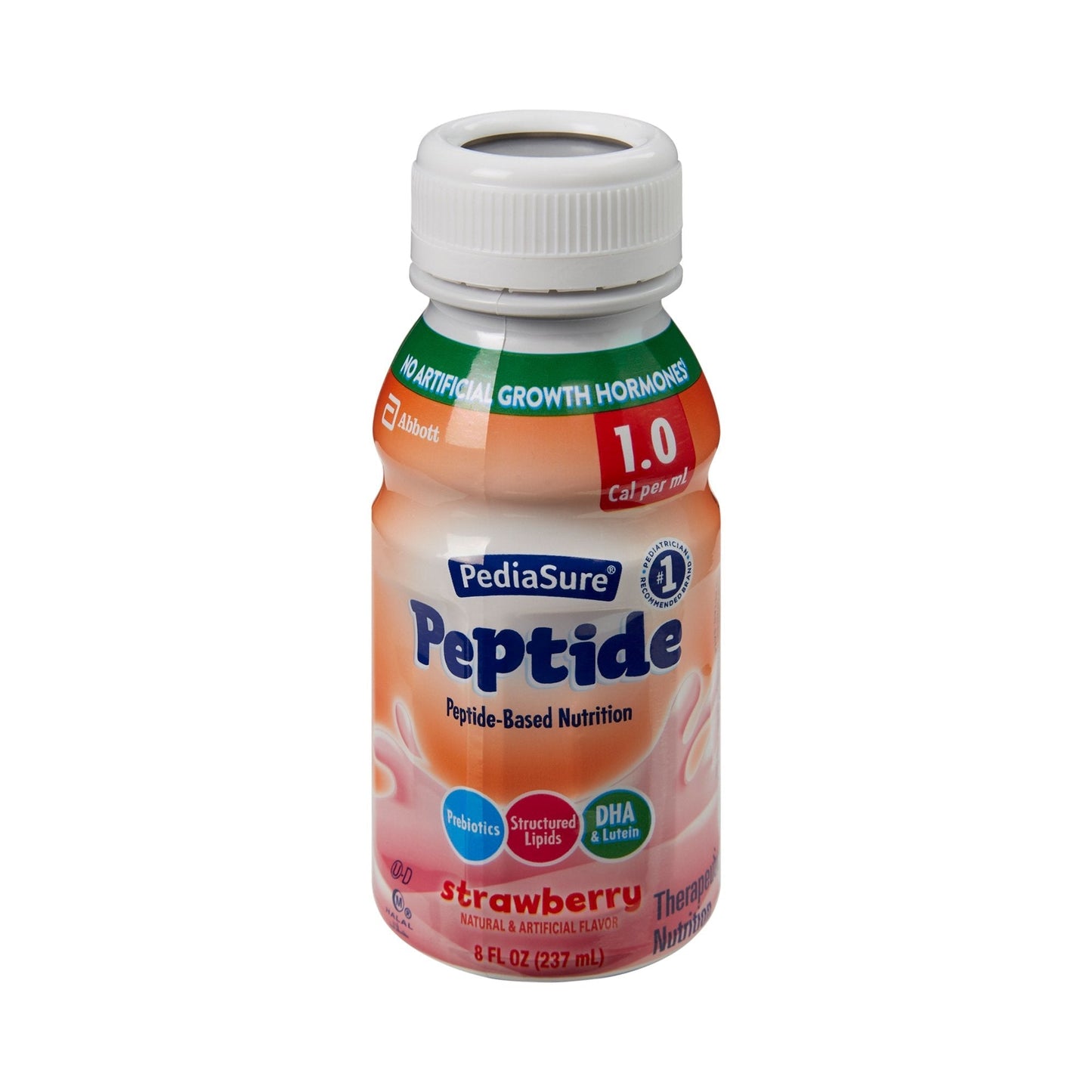 Pediatric Oral Supplement PediaSure Peptide 1.0 Cal Strawberry Flavor 8 oz. Bottle Liquid Peptide Malabsorption / Maldigestion, Packaging Type- Each