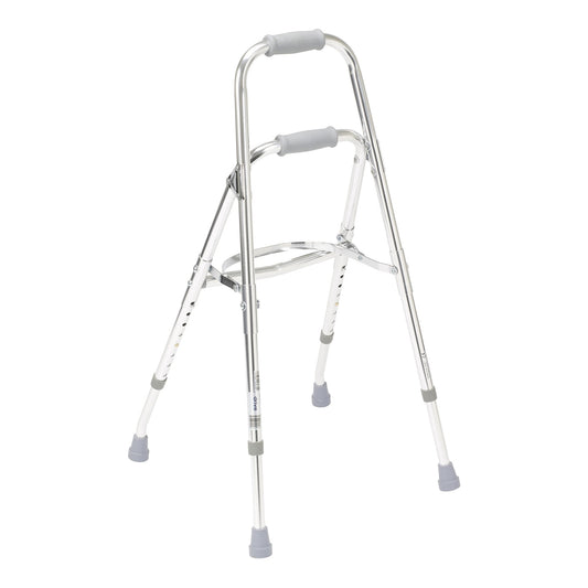 Side Step Folding Walker Adjustable Height drive™ Hemi Aluminum Frame 300 lbs. Weight Capacity 29-1/2 to 37 Inch Height, Packaging Type- Each