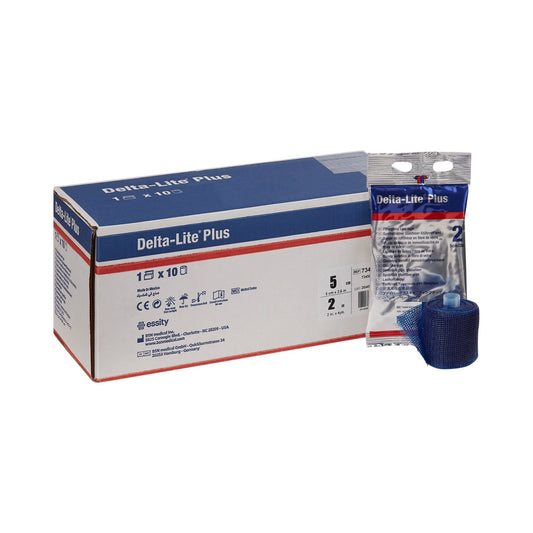 Cast Tape Delta-Lite Plus 2 Inch X 12 Foot Fiberglass / Resin Deep Blue, Packaging Type- Box