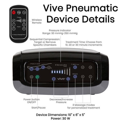 Leg Compression Machine - Sequential Pump Device For Recovery, Swelling and Pain Relief - sequential-compression-device