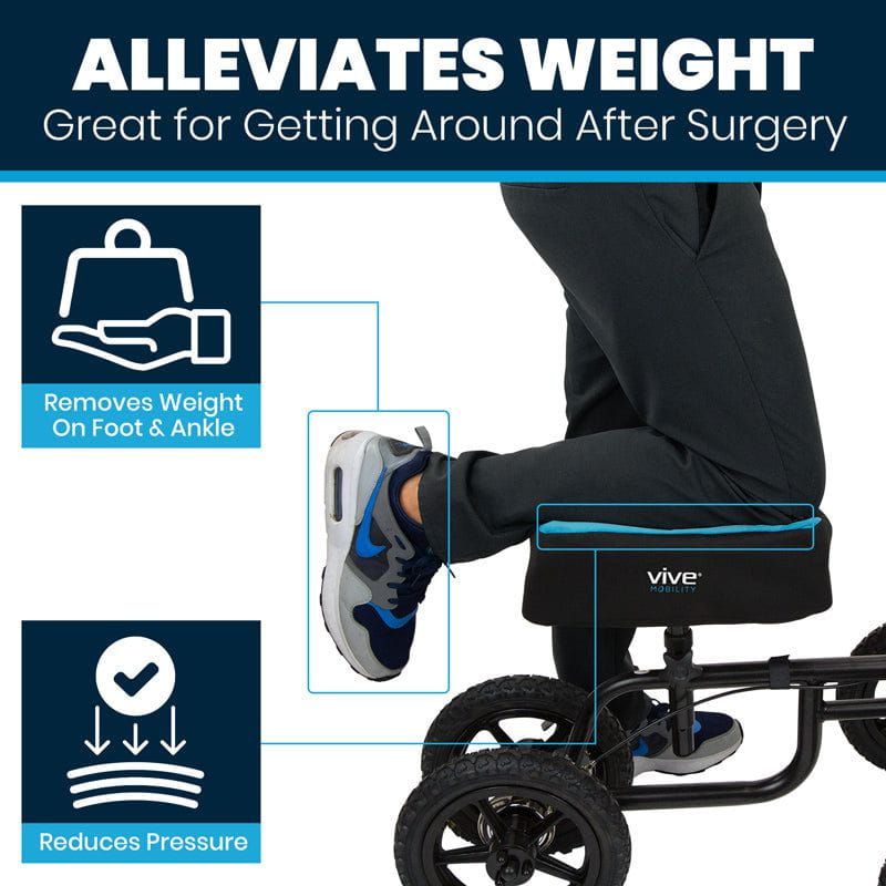 Foam Knee Walker Pad with Comfort Gel - foam-knee-walker-pad-with-comfort-gel