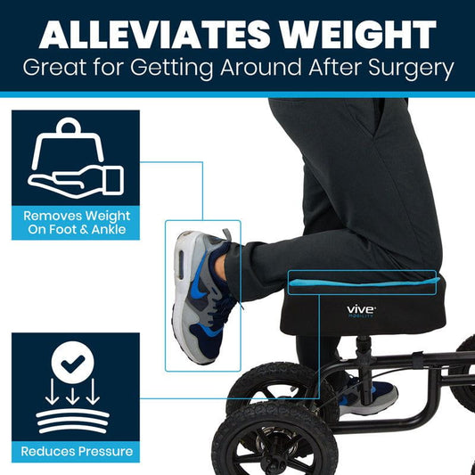 Foam Knee Walker Pad with Comfort Gel - foam-knee-walker-pad-with-comfort-gel