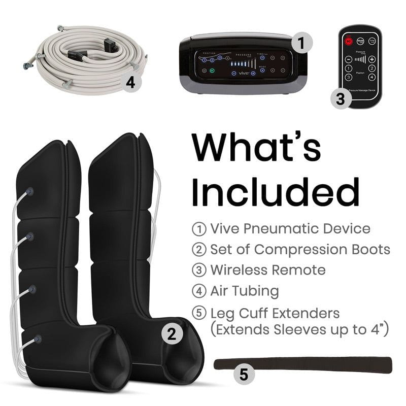 Leg Compression Machine - Sequential Pump Device For Recovery, Swelling and Pain Relief - sequential-compression-device