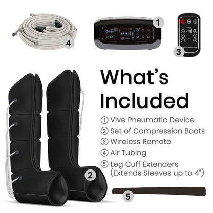 Leg Compression Machine - Sequential Pump Device For Recovery, Swelling and Pain Relief - sequential-compression-device