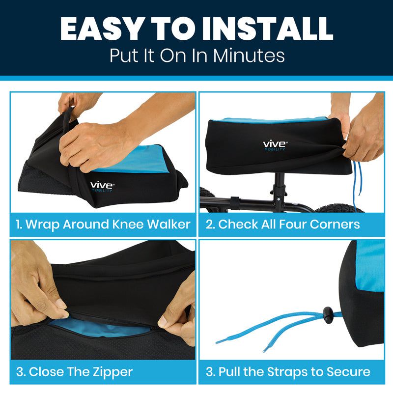 Foam Knee Walker Pad with Comfort Gel - foam-knee-walker-pad-with-comfort-gel