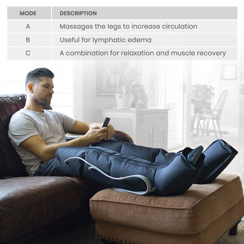 Leg Compression Machine - Sequential Pump Device For Recovery, Swelling and Pain Relief - sequential-compression-device