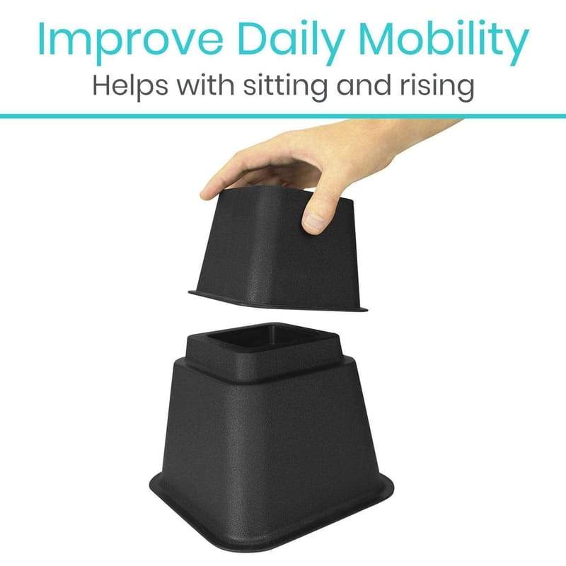 Bed Risers - 4-Pack (3 Inches) - bed-risers
