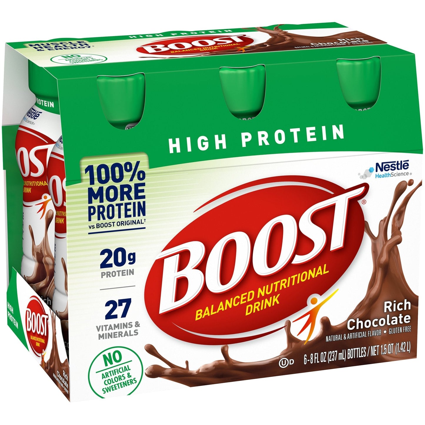 Oral Supplement Boost High Protein Rich Chocolate Flavor Liquid 8 oz. Bottle,  Packaging Type- Each