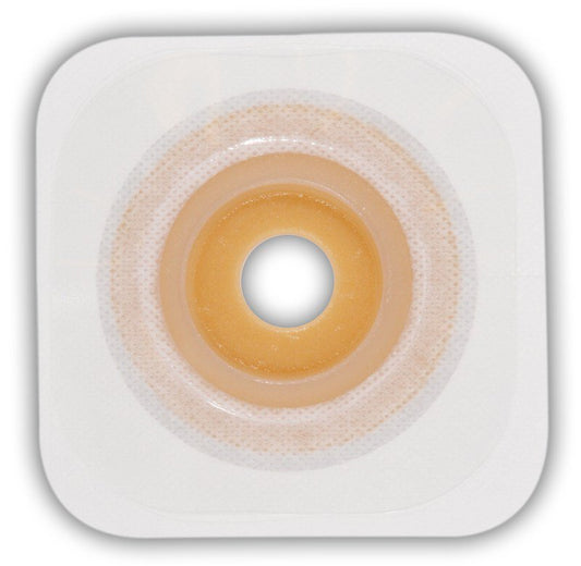 Ostomy Barrier Esteem synergy Stomahesive Moldable, Standard Wear Adhesive Tape Borders Universal System Hydrocolloid 33 to 45 mm Opening Large, Packaging Type- Box