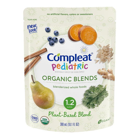 Pediatric Oral Supplement Compleat Pediatric Organic Blends Plant Blend Flavor 10.1 oz. Pouch Liquid Organic Food Allergies, Packaging Type- Each