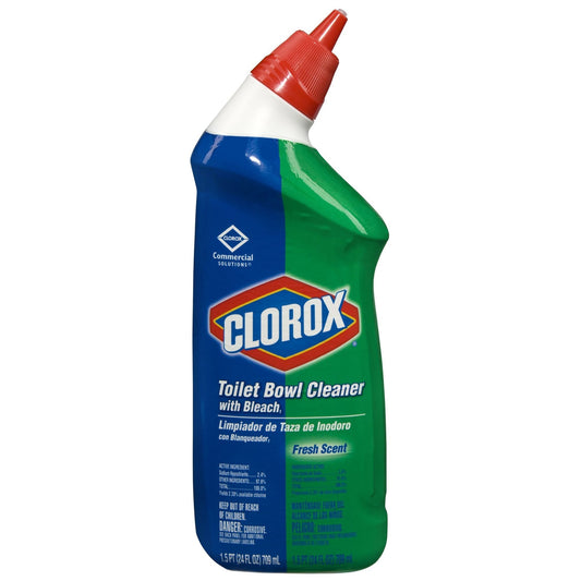 Clorox Commercial Solutions Clorox Toilet Bowl Cleaner Manual Squeeze Gel 24 oz. Bottle Fresh Scent NonSterile,  Packaging Type- Each