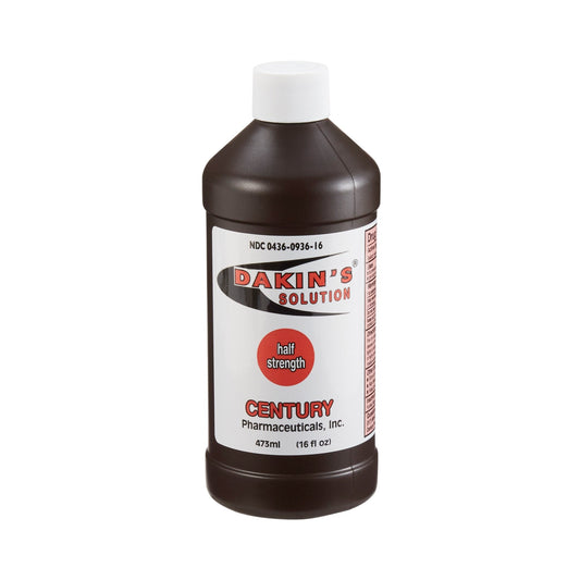 Wound Cleanser Dakin's Solution Half Strength 16 oz. Twist Cap Bottle NonSterile Antimicrobial, Packaging Type- Each