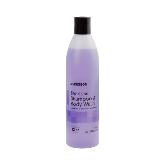 Tearless Shampoo and Body Wash McKesson 12 oz. Flip Top Bottle Lavender Scent, Packaging Type- Each