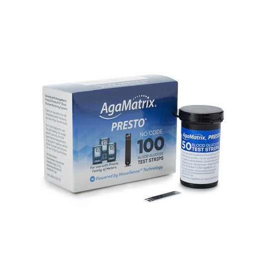 Blood Glucose Test Strips Wavesense Presto 100 Strips per Pack, Packaging Type- Box