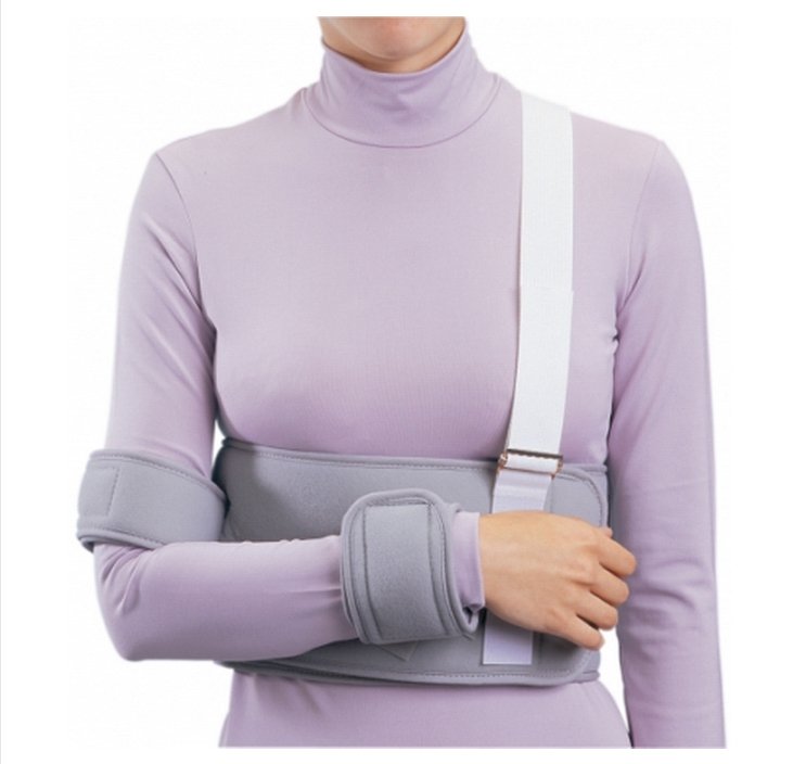 Shoulder / Arm Immobilizer PROCARE One Size Fits Most Fiber Laminate Contact Closure Left or Right Arm,  Packaging Type- Each