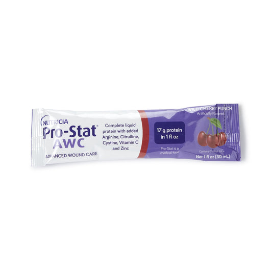Oral Supplement Pro-Stat AWC Wild Cherry Punch Flavor Liquid 1 oz. Individual Packet,  Packaging Type- Each