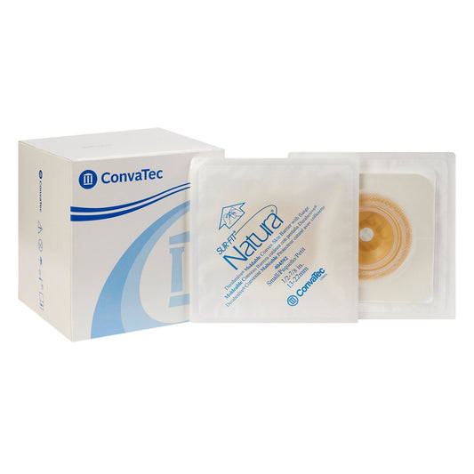 Ostomy Barrier Sur-Fit Natura Durahesive Moldable, Extended Wear Acrylic Tape 45 mm Flange Sur-Fit Natura System 1/2 to 7/8 Inch Opening, Packaging Type- Each