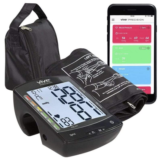 Blood Pressure Monitor Compatible with Smart Devices - Black - blood-pressure-monitor-with-smart-device-compatibility