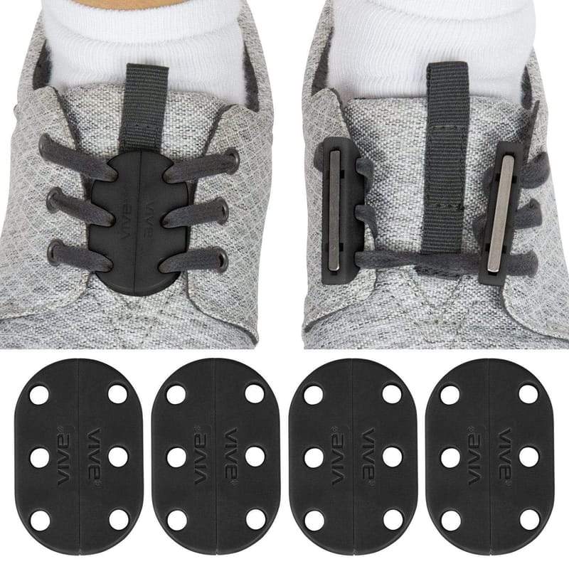 Magnetic Shoe Closures - Black - magnetic-shoe-laces