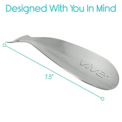 7.5" Metal Shoe Horn - shoe-horn-metal