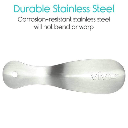 7.5" Metal Shoe Horn - shoe-horn-metal