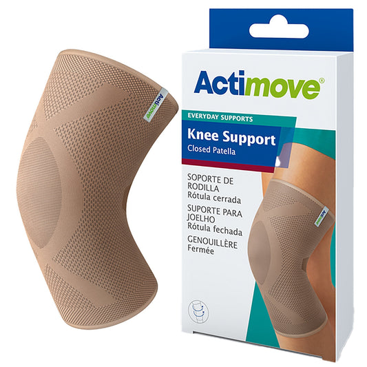 Knee Support Actimove Everyday Supports Medium Without Fastening 14-1/4 to 16-1/4 Inch Knee Circumference Left or Right Knee, Packaging Type- Each