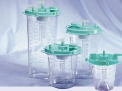 Rigid Suction Canister Hi-Flow™ 3000 mL Sealing Lid, Packaging Type- Each