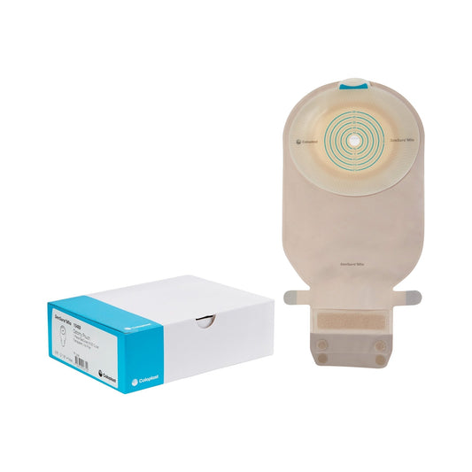 Ostomy Pouch SenSura Mio One-Piece System 11 Inch Length, Maxi Flat, Trim to Fit 3/8 to 2-1/8 Inch Stoma Drainable