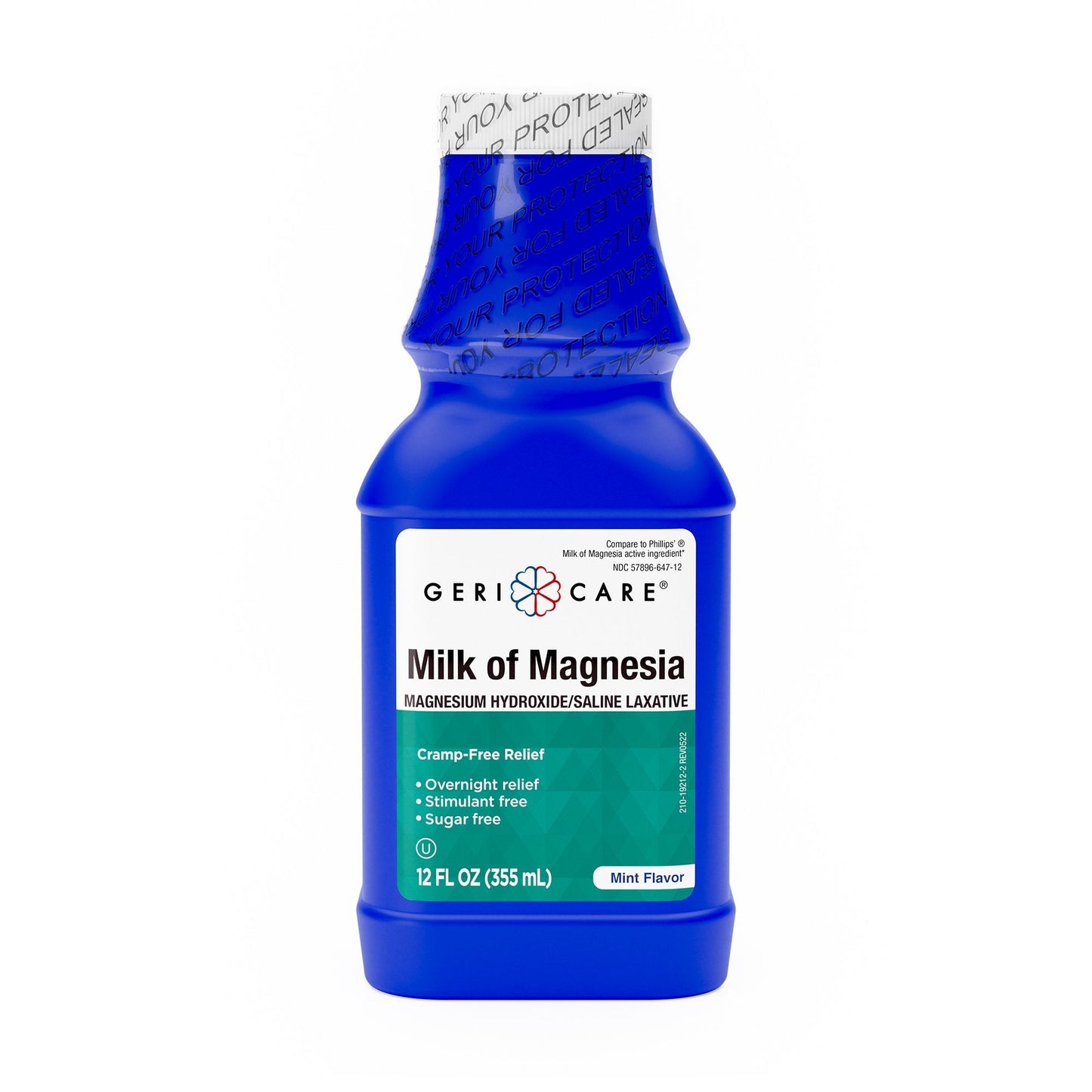 Laxative Milk of Magnesia Mint Flavor Liquid 12 oz. Magnesium Hydroxide, Packaging Type- Case