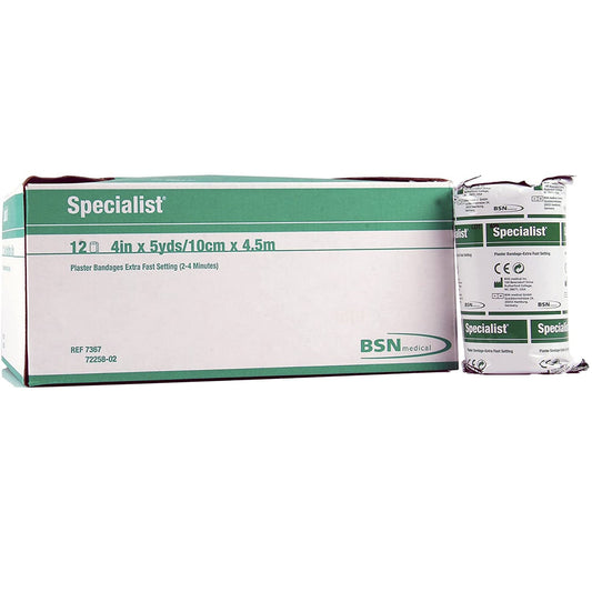 Plaster Bandage Specialist 4 Inch X 15 Foot Plaster of Paris White,  Packaging Type- Each