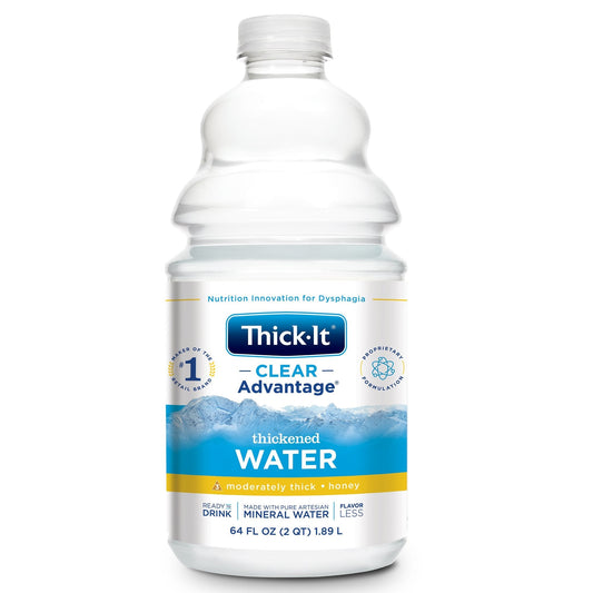 Thickened Water Thick-It Clear Advantage 64 oz. Bottle Unflavored Liquid IDDSI Level 3 Moderately Thick/Liquidized,  Packaging Type- Each