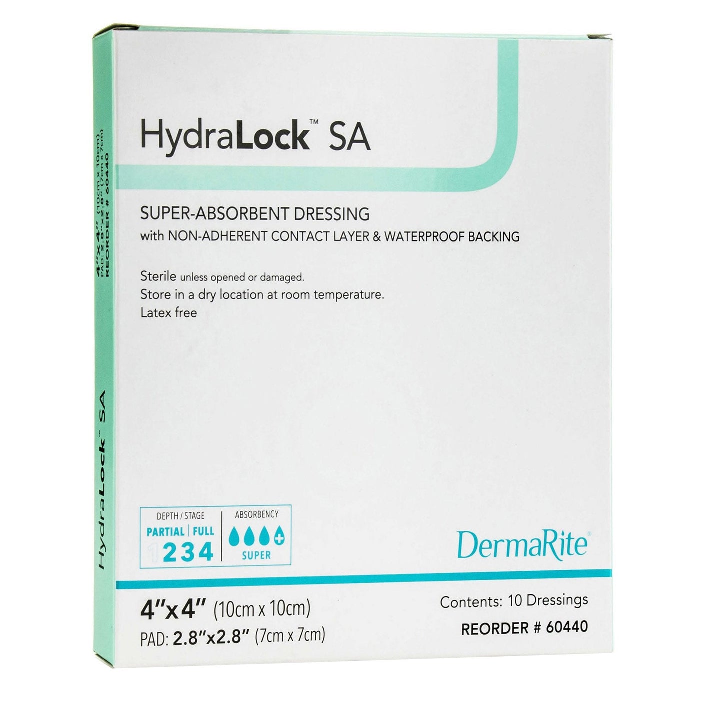 Super Absorbent Dressing HydraLock™ SA 4 X 4 Inch Square,  Packaging Type- Each