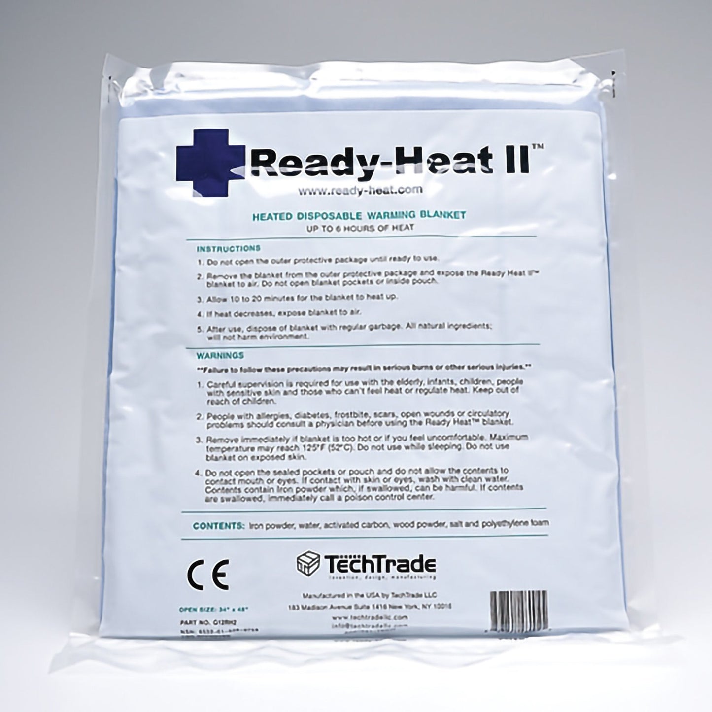 Rescue Blanket Ready-Heat II 34 X 48 Inch Foam Core 1.5 lbs., Packaging Type- Each