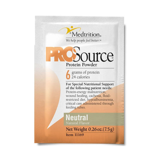 Oral Supplement ProSource Neutral Flavor Powder 7.5 Gram Individual Packet,  Packaging Type- Each