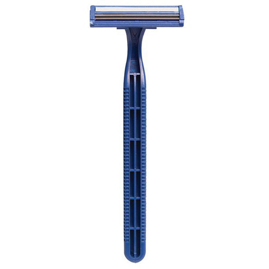 Personal Razor with Lubricating Strip Personna Single Edge Twin Blade NonSterile Disposable, Packaging Type- Case