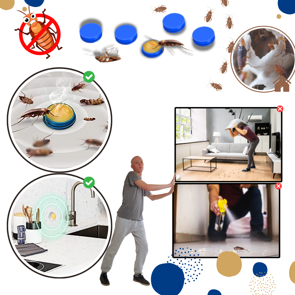 PestGuard™ Odorless Cockroach Traps - Safe, Non-Toxic Roach Control Solution